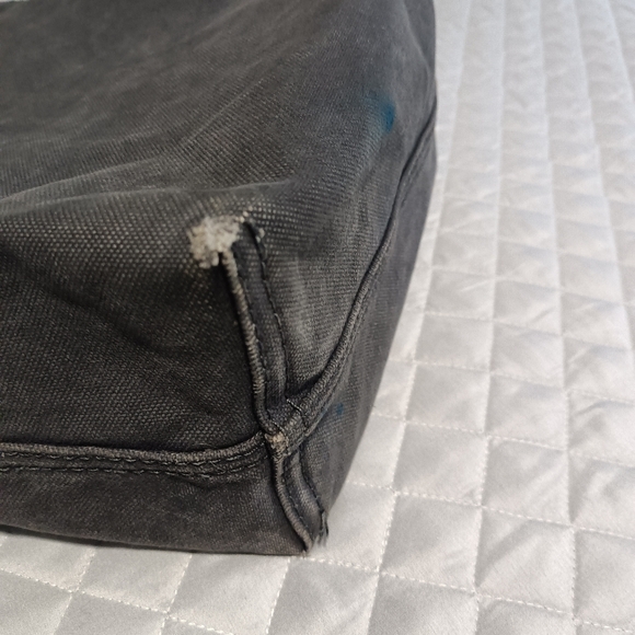 Madewell Canvas Transport Tote Bag with Brown Leather Straps - Picture 11 of 12